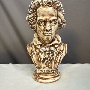 Arnels Beethoven Bust Sculpture - Brown